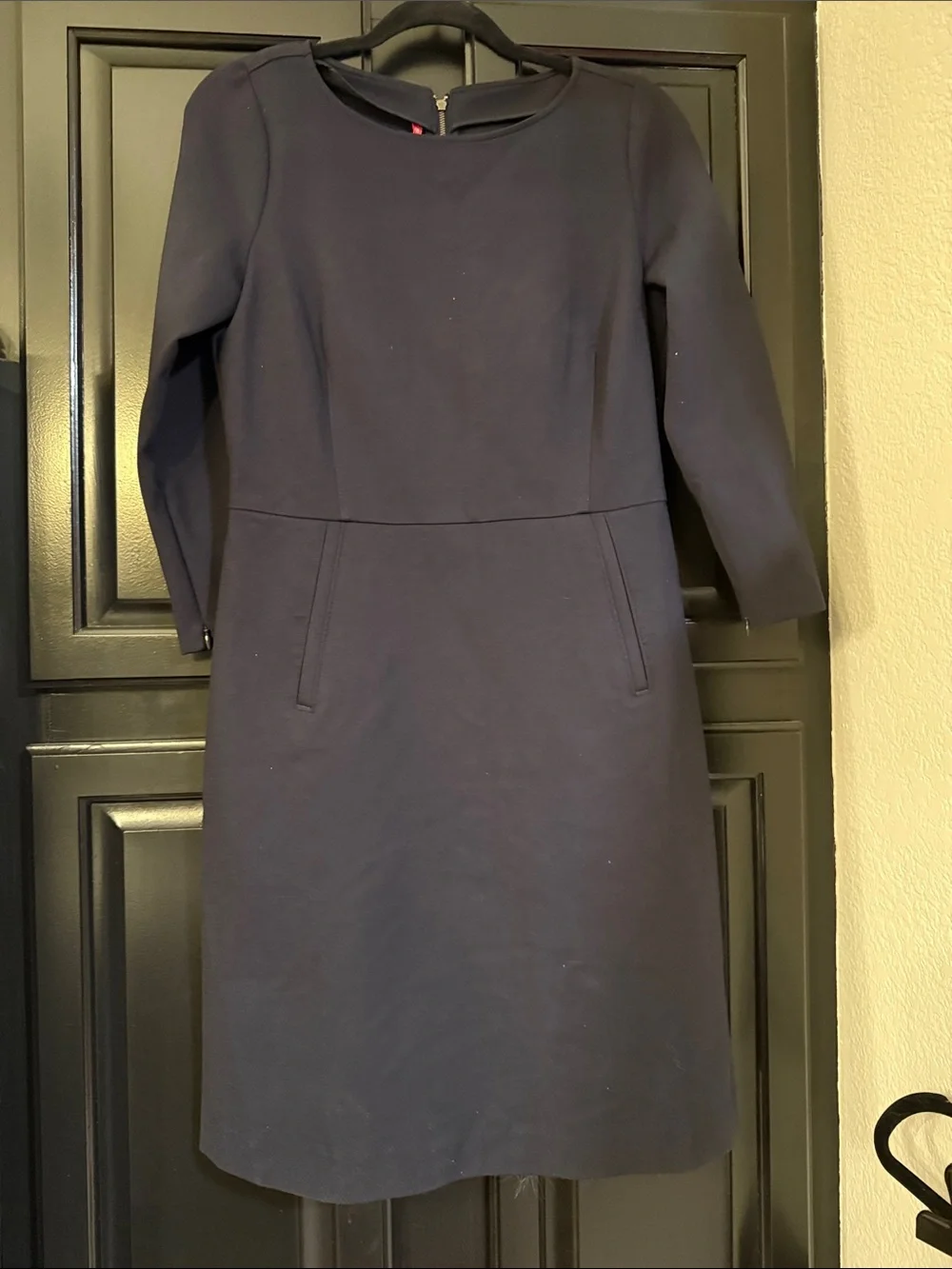 Spanx Navy Sheath Dress - Women's Tailored Dress size medium - Picture 1 of 6